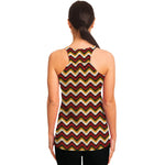 Native American Chevron Tribal Print Women's Racerback Tank Top