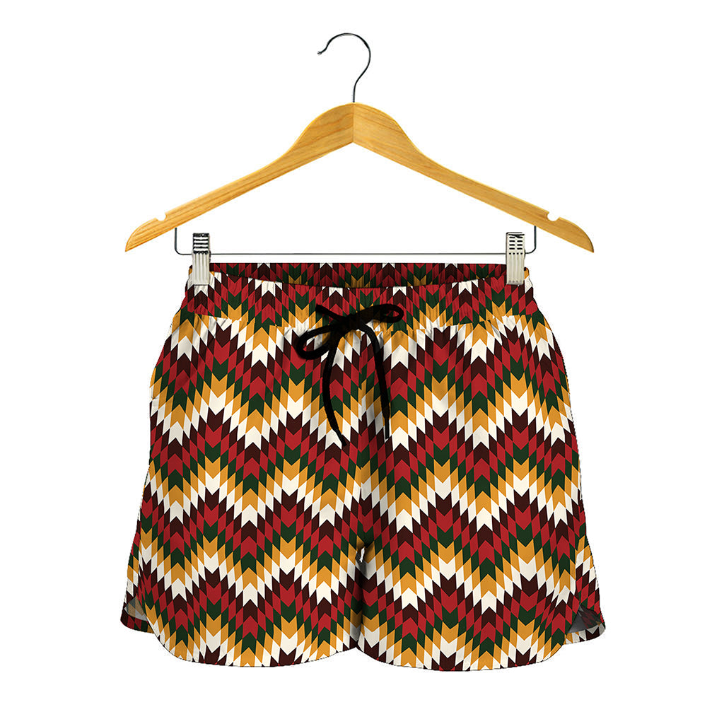 Native American Chevron Tribal Print Women's Shorts