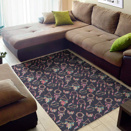 Native American Dream Catcher Print Area Rug