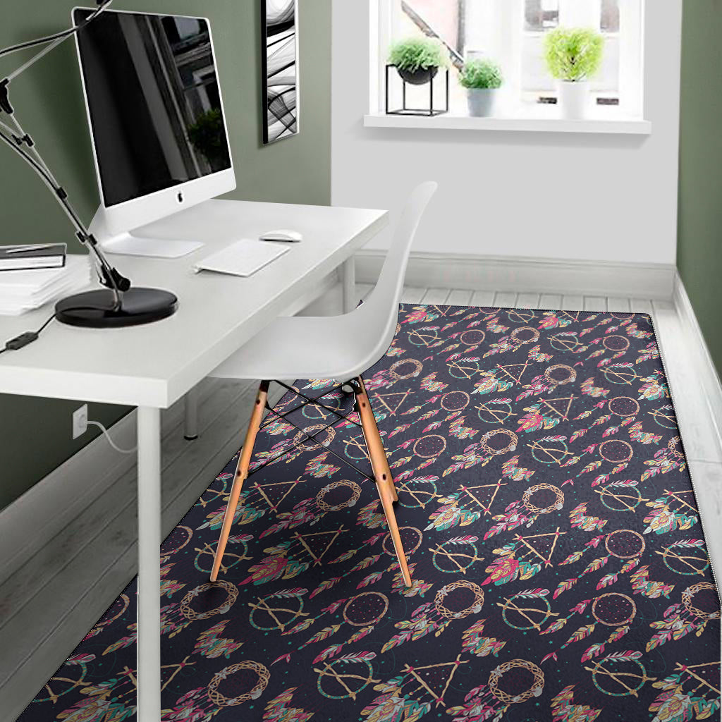 Native American Dream Catcher Print Area Rug