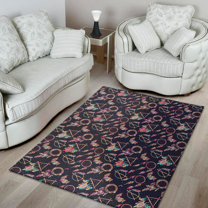 Native American Dream Catcher Print Area Rug