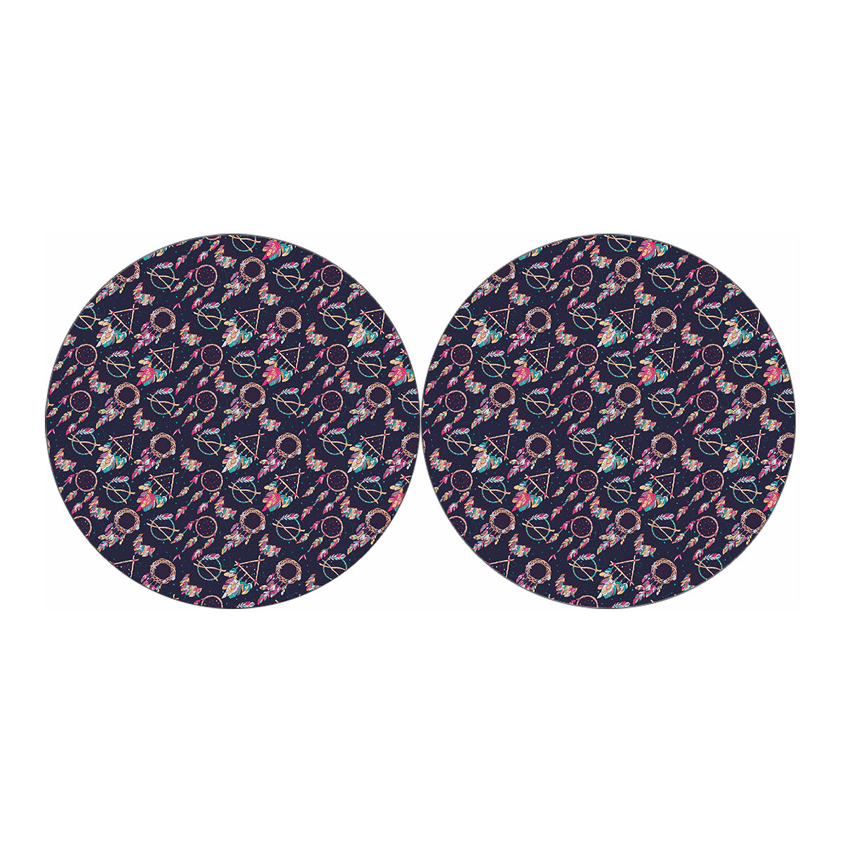 Native American Dream Catcher Print Car Coasters