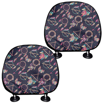 Native American Dream Catcher Print Car Headrest Covers