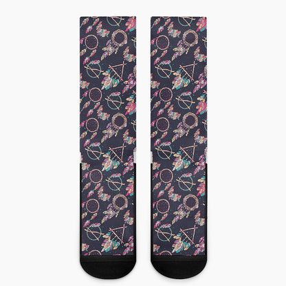 Native American Dream Catcher Print Crew Socks