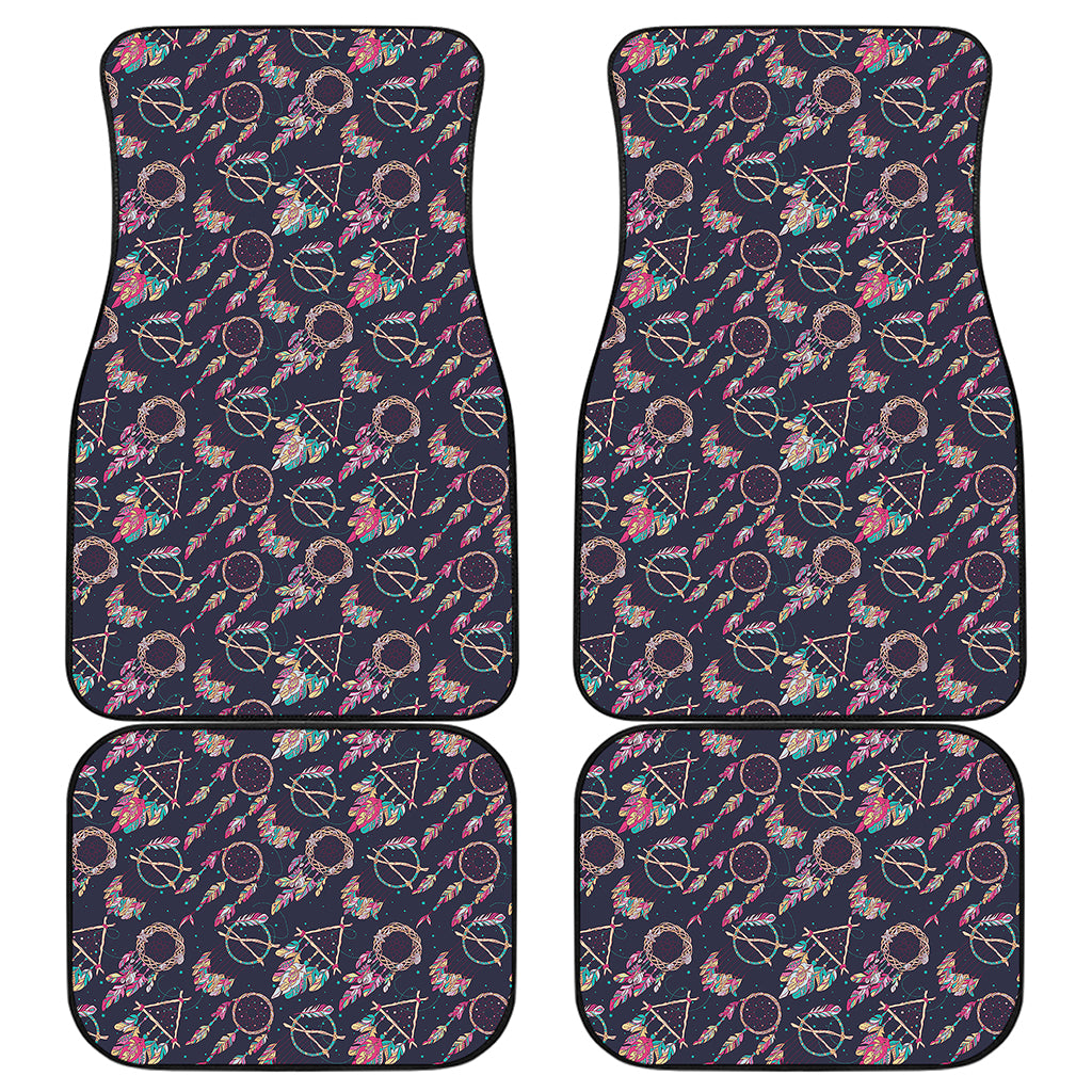 Native American Dream Catcher Print Front and Back Car Floor Mats