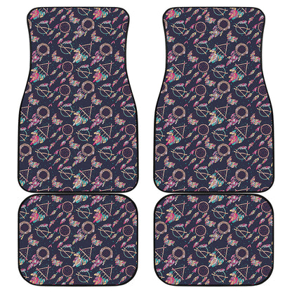 Native American Dream Catcher Print Front and Back Car Floor Mats