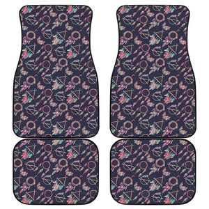 Native American Dream Catcher Print Front and Back Car Floor Mats