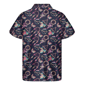 Native American Dream Catcher Print Men's Short Sleeve Shirt