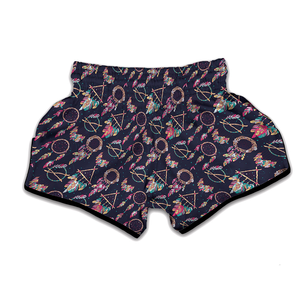 Native American Dream Catcher Print Muay Thai Boxing Shorts