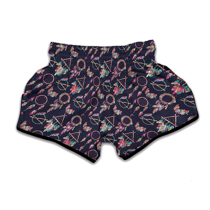 Native American Dream Catcher Print Muay Thai Boxing Shorts