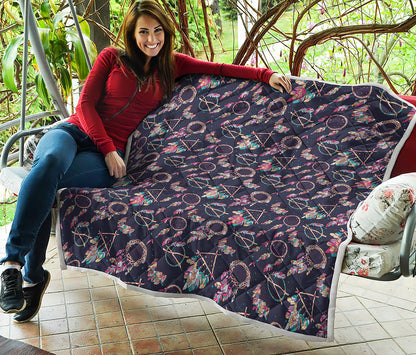 Native American Dream Catcher Print Quilt