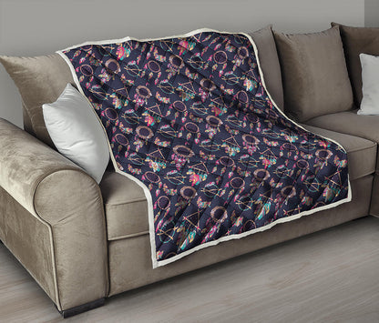 Native American Dream Catcher Print Quilt