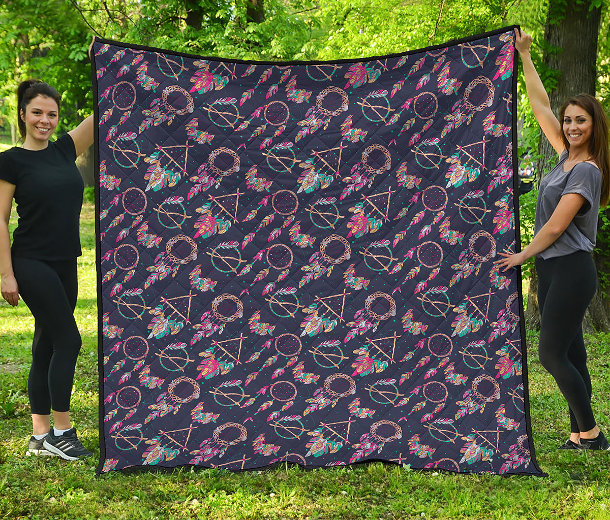Native American Dream Catcher Print Quilt