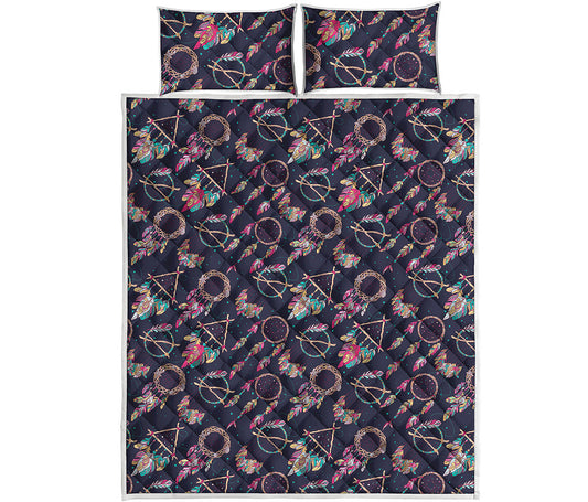 Native American Dream Catcher Print Quilt Bed Set