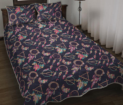 Native American Dream Catcher Print Quilt Bed Set