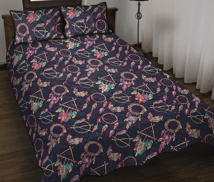 Native American Dream Catcher Print Quilt Bed Set