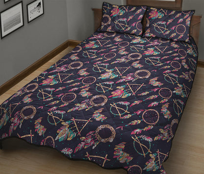 Native American Dream Catcher Print Quilt Bed Set