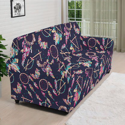 Native American Dream Catcher Print Sofa Cover
