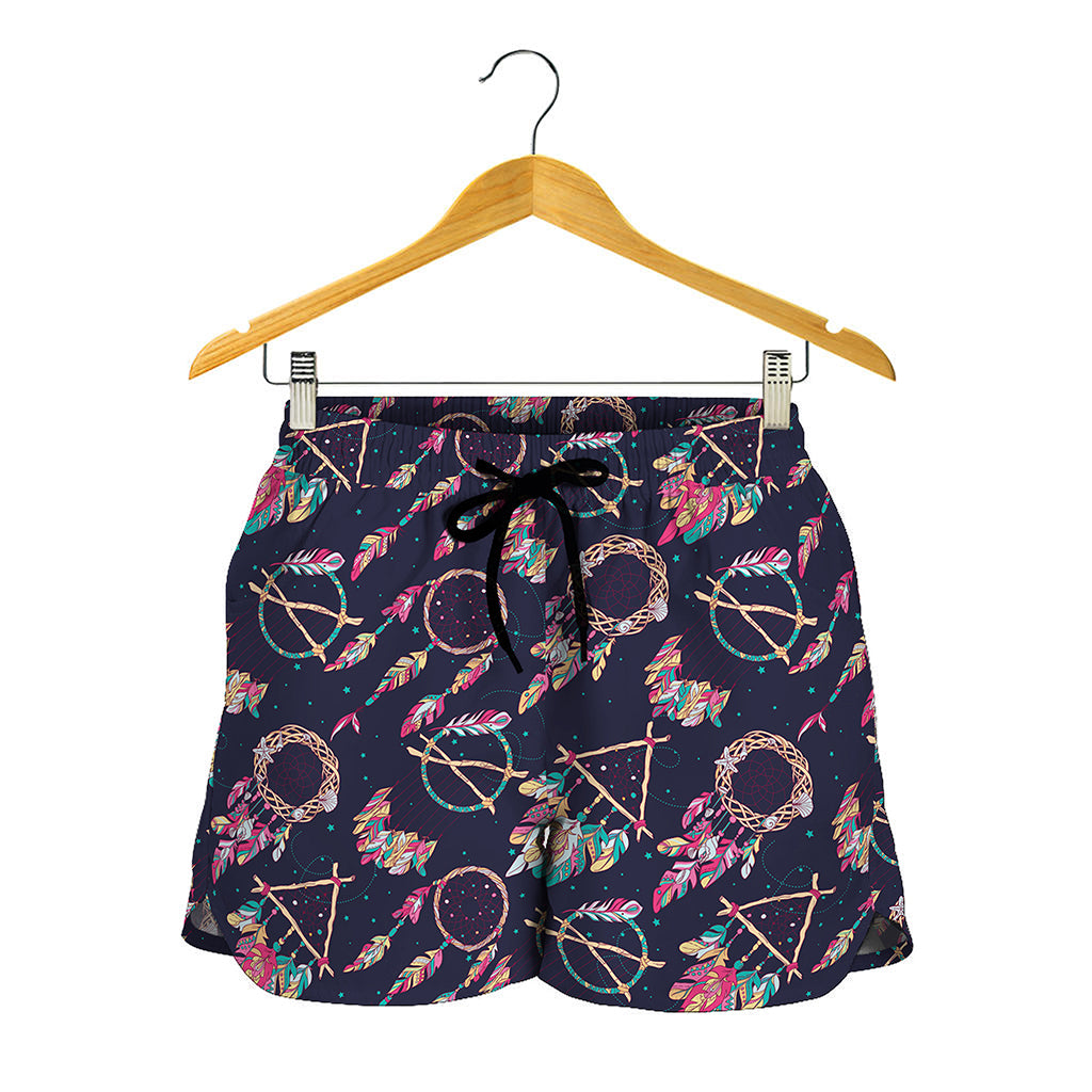 Native American Dream Catcher Print Women's Shorts