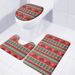 Native American Eagle Pattern Print 3 Piece Bath Mat Set