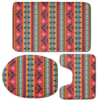 Native American Eagle Pattern Print 3 Piece Bath Mat Set