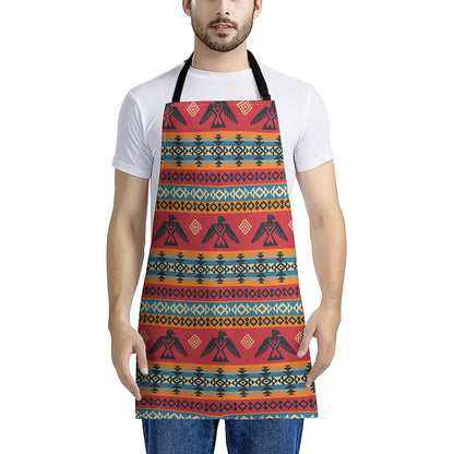Native American Eagle Pattern Print Apron