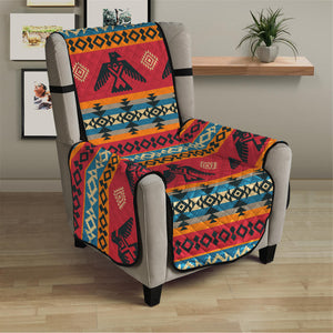 Native American Eagle Pattern Print Armchair Protector