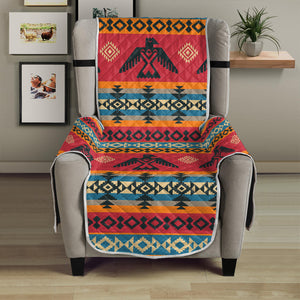 Native American Eagle Pattern Print Armchair Protector