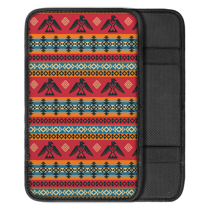 Native American Eagle Pattern Print Car Center Console Cover