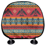 Native American Eagle Pattern Print Car Headrest Covers