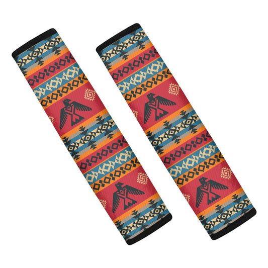 Native American Eagle Pattern Print Car Seat Belt Covers