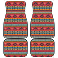 Native American Eagle Pattern Print Front and Back Car Floor Mats