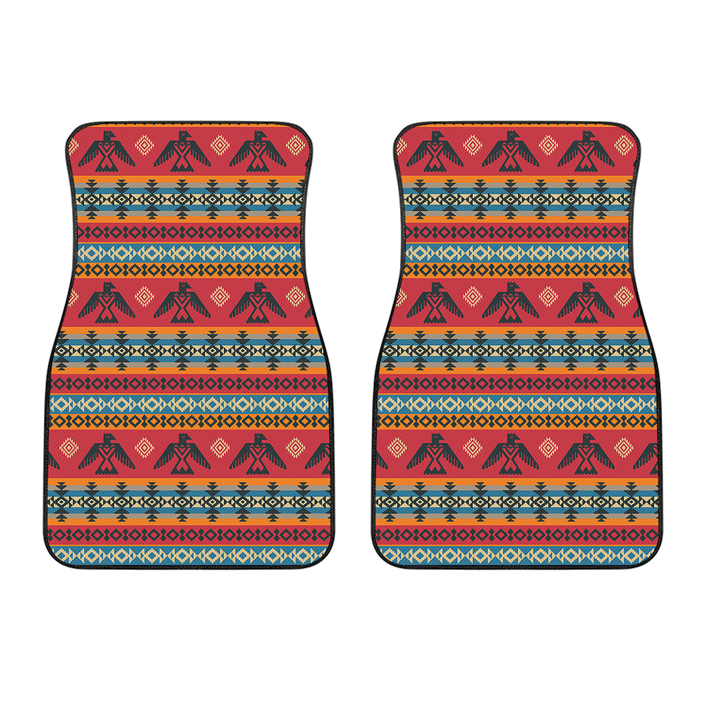 Native American Eagle Pattern Print Front Car Floor Mats