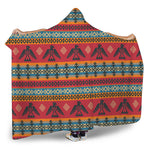 Native American Eagle Pattern Print Hooded Blanket