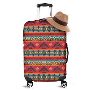 Native American Eagle Pattern Print Luggage Cover