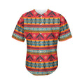 Native American Eagle Pattern Print Men's Baseball Jersey