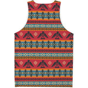 Native American Eagle Pattern Print Men's Tank Top