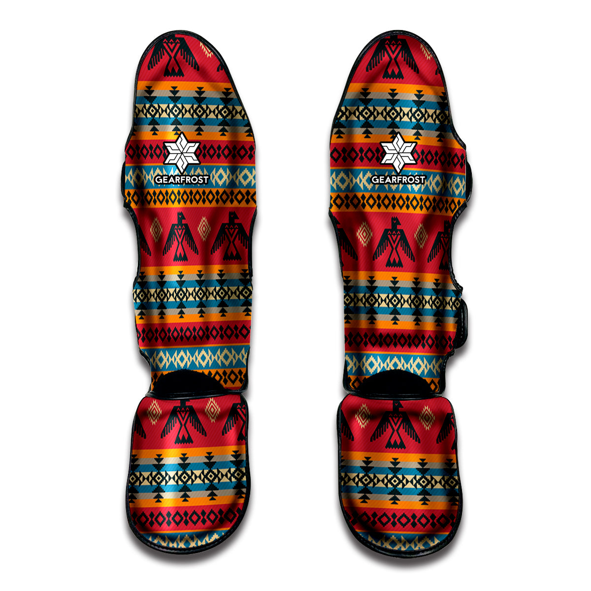 Native American Eagle Pattern Print Muay Thai Shin Guard