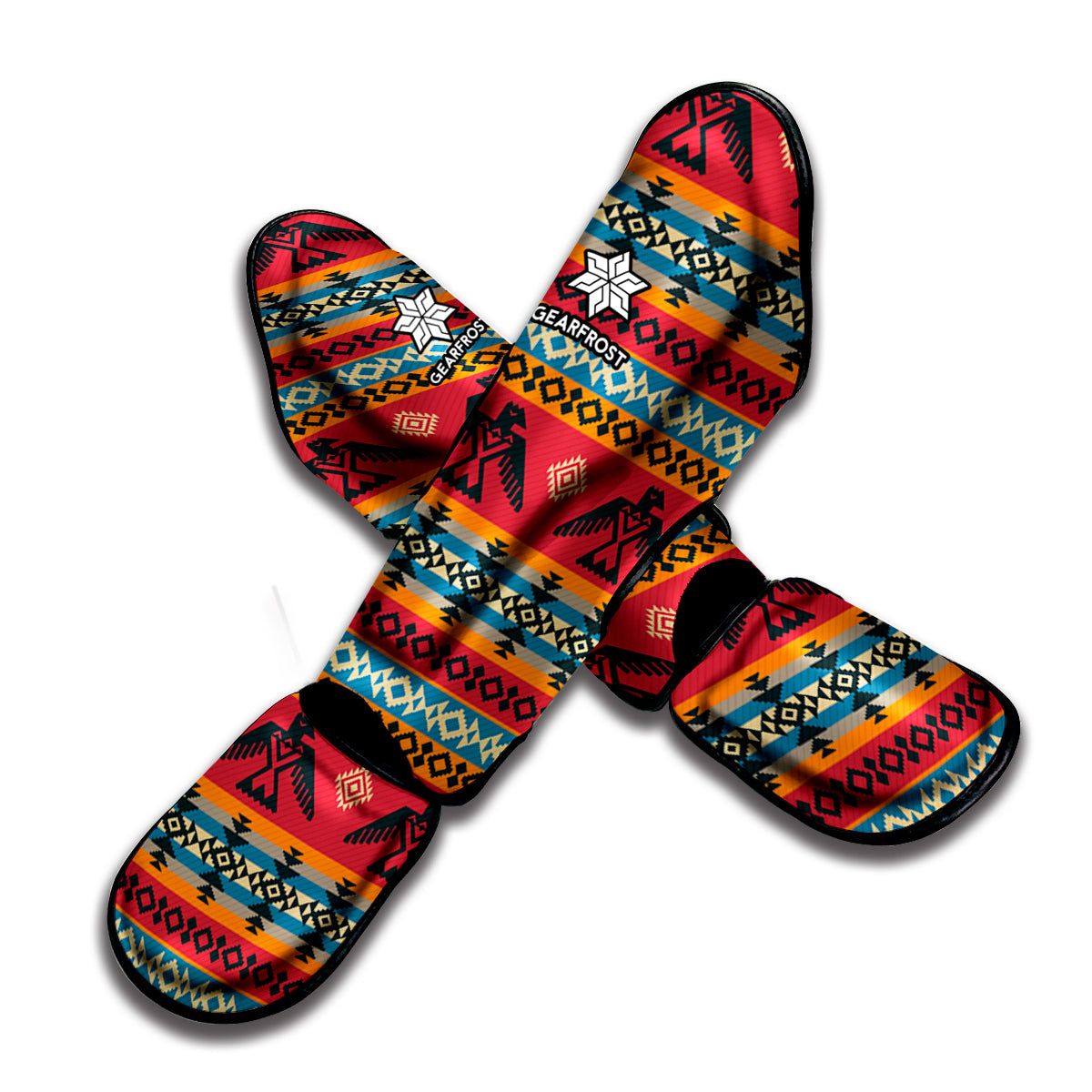Native American Eagle Pattern Print Muay Thai Shin Guard