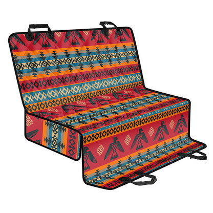 Native American Eagle Pattern Print Pet Car Back Seat Cover