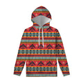 Native American Eagle Pattern Print Pullover Hoodie
