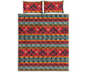 Native American Eagle Pattern Print Quilt Bed Set