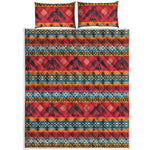 Native American Eagle Pattern Print Quilt Bed Set
