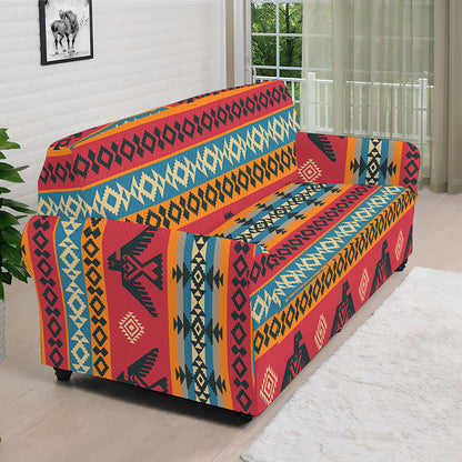 Native American Eagle Pattern Print Sofa Cover