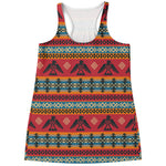Native American Eagle Pattern Print Women's Racerback Tank Top
