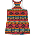 Native American Eagle Pattern Print Women's Racerback Tank Top