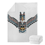 Native American Eagle Totem Print Blanket