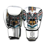 Native American Eagle Totem Print Boxing Gloves