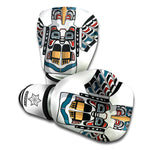 Native American Eagle Totem Print Boxing Gloves