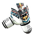 Native American Eagle Totem Print Boxing Gloves